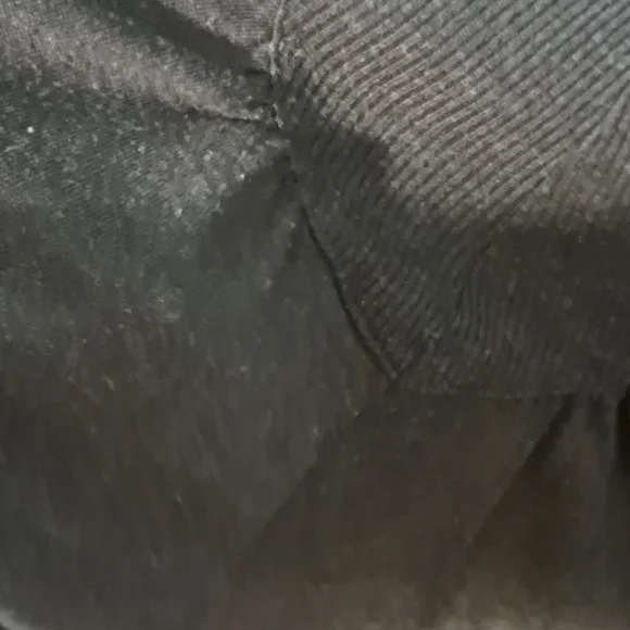 Charcol A-Line Knee-Length Sweater Dress. Plastic Island size Md Partial Ribbing - Picture 9 of 11